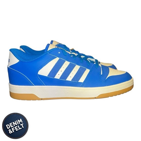Adidas Unisex BREAK START SHOES/Sneakers | Blue Bird/Blue Bird/Cloud White | NEW - Picture 10 of 16